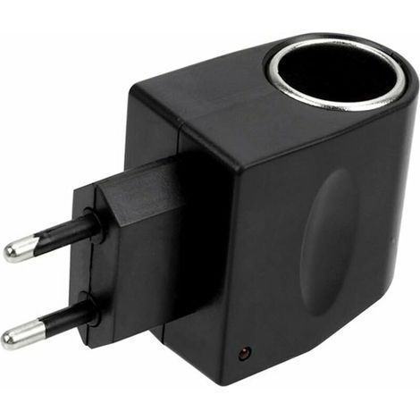 Convertisseur De Puissance De Voiture 220V à 12V,Adaptateur Secteur Allume-Cigare De Voiture Pour Alimentation Onduleur AC à DC Pour Voiture Van Camion éLectrique,RéGlementations EuropéEnnes (1/5)