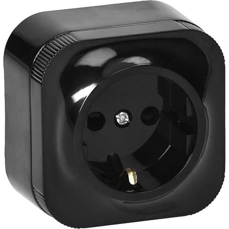 Prise Electrique Schuko 16A/230VAC IP20 Version Allemande Prise en Saillie pour Montage Mural en Interieur Prise Murale (1/5)