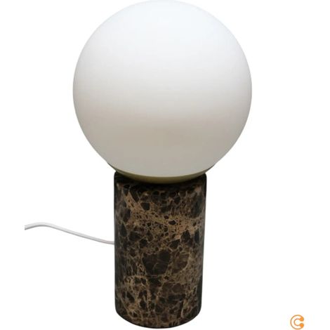 [GEBRAUCHT] Nordlux Tischleuchte Lilly Tischlampe Tischlicht Marble Mit Marmorsockel Braun B-Ware