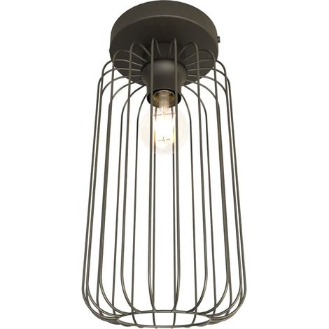 Lampada a sospensione BARN in acciaio nero opaco (1/5)