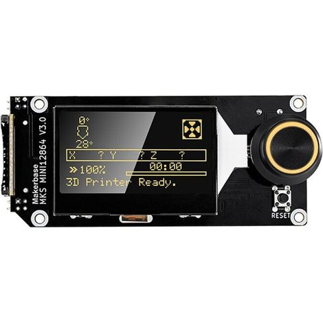 Einsetzbares LCD-Smart-Display für die Frontblende, Zubehör für 3D-Drucker Makerbase MKS MINI12864 V3 MKS SKR VORON 12864 (1/5)