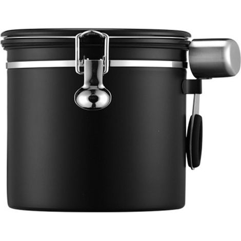 Bocal conservation inox 304 anti rouille café thé bonbons 1.2L cuisine hermétique (1/3)
