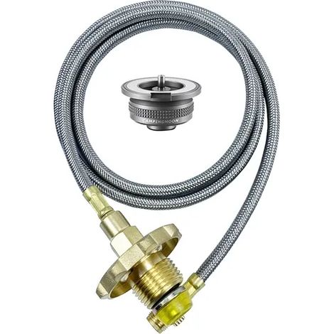 Réchaud de camping conçu pour les réchauds à gaz de camping coréens, adaptateur pour gaz butane, adaptateur de recharge GPL/propane compatible avec les réchauds de cuisine portables australiens. (1/5)
