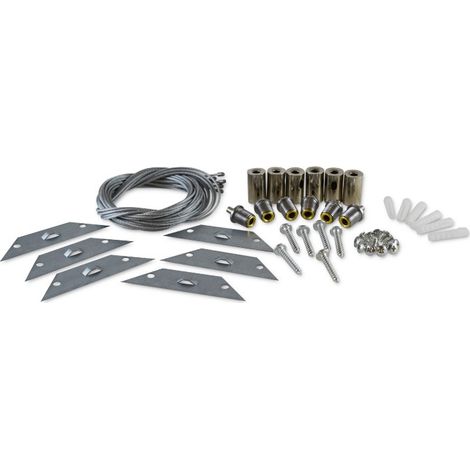 Kit de suspension pour Plafonniers 30 x 120 cm et 60 x 120 cm Miidex Lighting® (1/7)