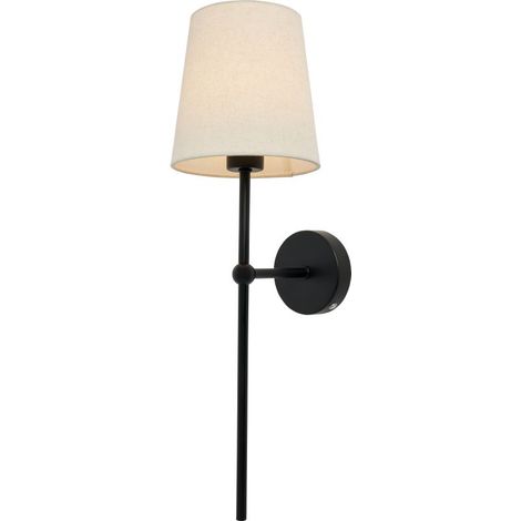 Litecraft Renata Black Touch Sensitive Rechargeable Wall Light 2 Watt Integrated LED (1/5)