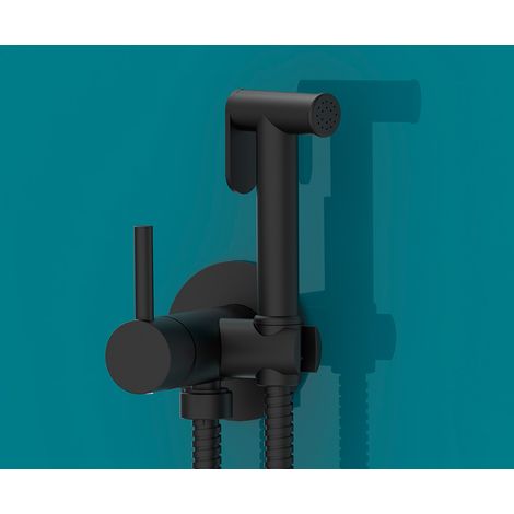 Kit mezclador agua fría y caliente para sustituir el bidet Taus Negro (1/3)