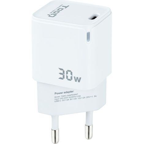 Chargeur réseau Gan Usb-c Pd 30w White Tooq Tqwc-ganpd30wt (1/2)