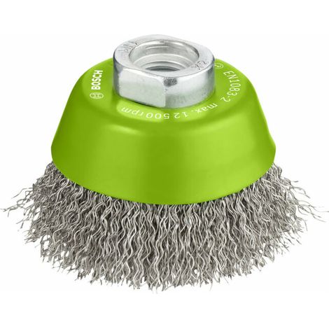 Bosch Accessories Brosse boisseau, fils ondulés, 0,3 mm, 65 mm, 12500 tr/ min, M 14 2608622061 1 pc(s) (1/5)