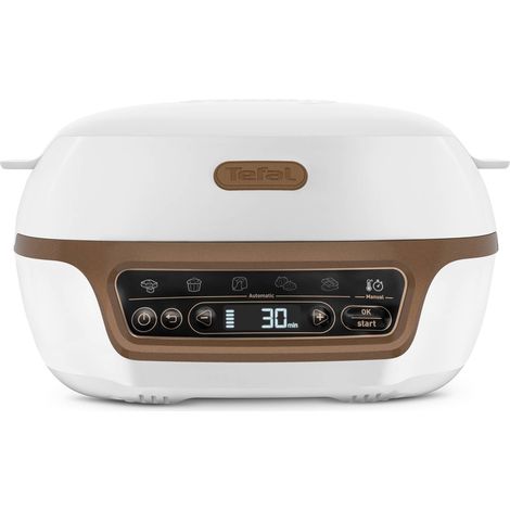 Tefal – Machine à gâteau 1100W avec moule antiadhésif – 5 programmes de cuisson – Température max 240°C – KD8001F0
