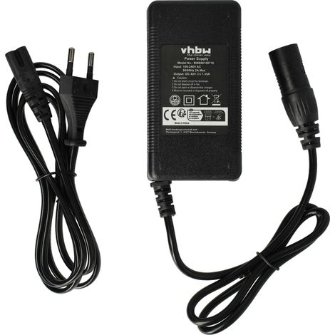 vhbw caricabatterie compatibile con 36V per batterie, e-bike - Per batterie Li-Ion da 36 V, con attacco XLR 60 W