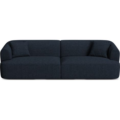 Canapé modulable 4 places en tissu structurel bleu roi (1/5)