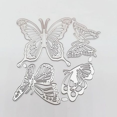 Matrices de découpe papillon en métal pour scrapbooking, cartes et loisirs créatifs en papier (1/4)