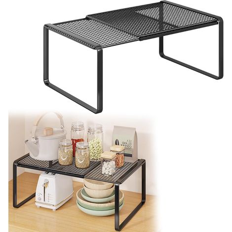 1 Étagère Extensible 38-62 Cm,Métal Robuste,Organiseur Placard,Cuisine Salle De Bain (1/5)