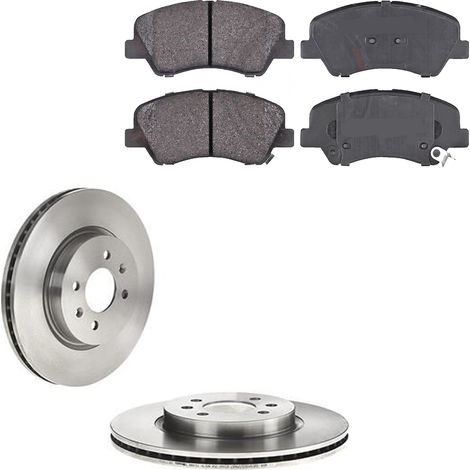 KIT FRENI ANTERIORI compatibile con KIA STONIC (YB) - DISCHI + PASTIGLIE OEM: FDB5040 / 18329 /SOSTITUZIONE DIRETTA/BASSA POLVERE/SILENZIOSO (1/5)