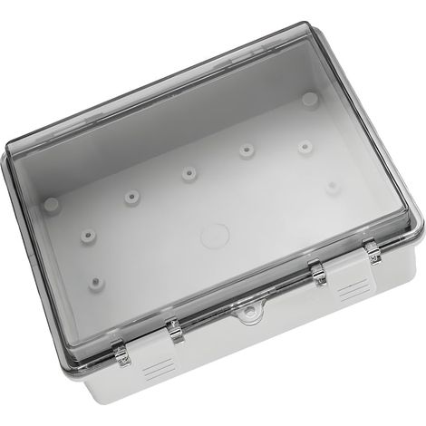 IP65-Anschlussdose, 150 x 100 x 70 mm, wasserdichte Anschlussdose mit transparenter PC-Abdeckung, wasserdichte ABS-Anschlussdose für den Außenbereich (1/5)