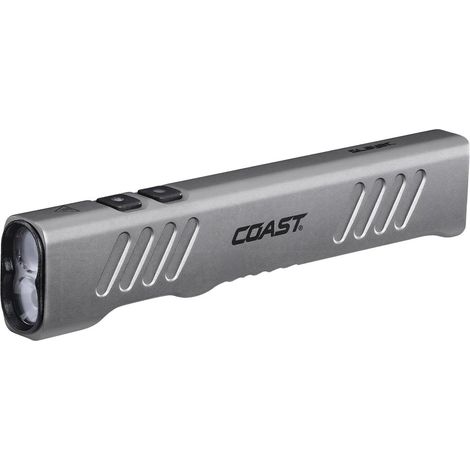 Coast LED Taschenlampe 1200 lm, wiederaufladbar per USB-C, 260 m Leuchtweite, Aluminiumgehäuse, IP67 wasserdicht und staubdicht, leistungsstarke taktische Taschenlampe für Outdoor, Arbeit und Notfälle