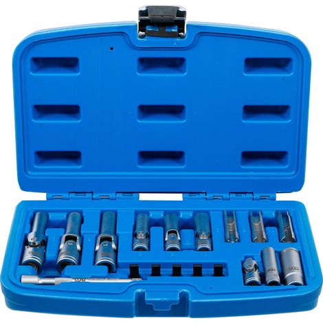 Bgs Juego de vasos para bujías acero duradero (1/4)