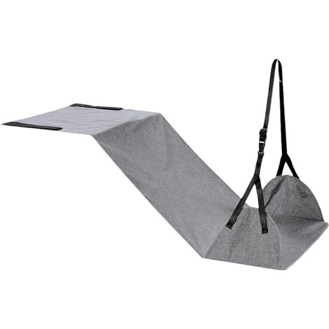 Hamac de Pied d'avion, hamac à Jambes allongées réglables pour Voyage en Avion, Repose-Pieds Portable pour Voyage en, 10 x 18, 5 Pouces, écharpe Grise pour Repos d' pour l'air (1/5)