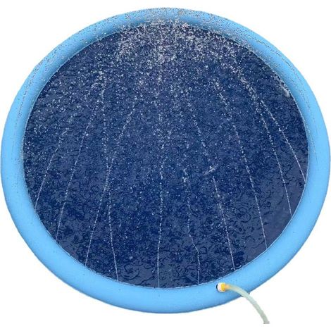 Sprühmatte für Haustiere, faltbarer Pool für Hunde und Kinder, Wasserspielplatz für draußen, Sommer-Abkühlungspool (1/2)