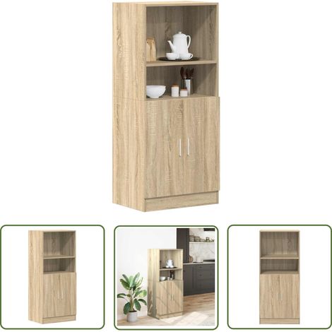vidaXL Küchenschrank Sonoma-Eiche 57x41,5x131,5 cm Holzwerkstoff (1/5)