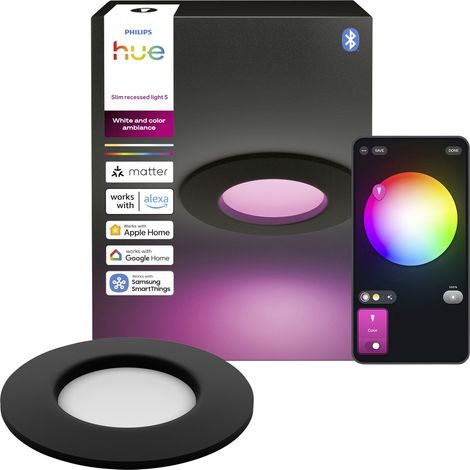 Philips Hue LED-Einbauleuchte 8721103109231 1er-Pack LED fest eingebaut 0.5 W Warmweiß bis Kaltweiß (1/5)