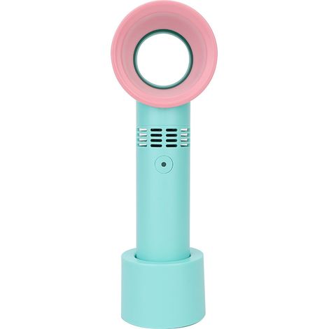 Ventilateur portable mini USB rechargeable sans lame pour greffe de faux cils (bleu) (1/5)