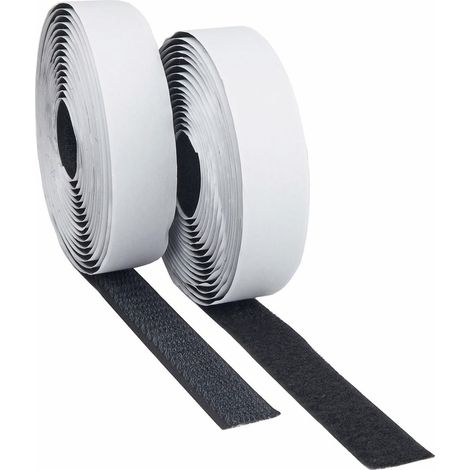 Klettband 3m auf Rolle selbstklebend 3m x 2cm schwarz
