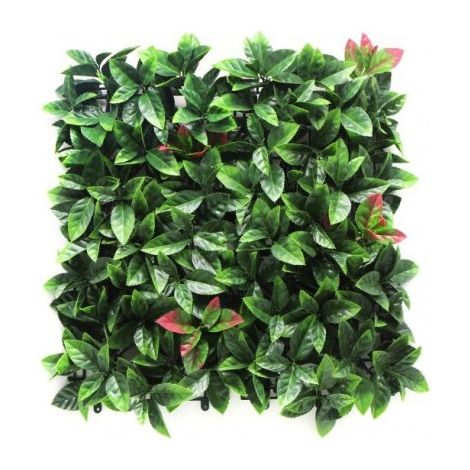BONERVA MAL1209 PHOTINIA Jardín Vertical Artificial Rojo Pack 4 Piezas 50x50 cm - ref: MAL1209 (1/3)