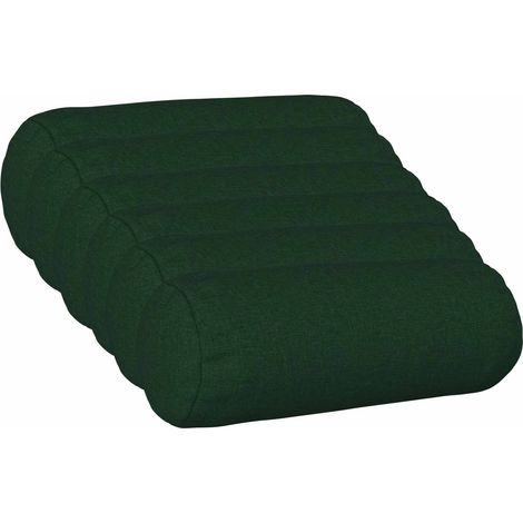 Housse de coussin 6 pc HEERLEN Vert foncé Ø 15 x 40 cm Tissu vidaXL