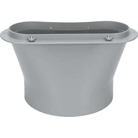 Adaptateur de ventilation ovale pour tuyau de climatiseur portable de 5,9 pouces, connecteur de plaque d'étanchéité de fenêtre pour climatiseur mobile (1/5)