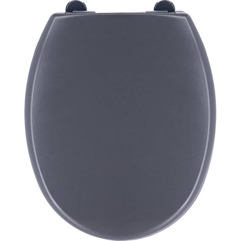 Sedile per wc thermodur 18 + fermi in plastica anticaduta - grigio - Tendance