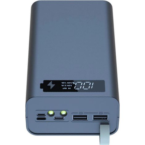 Boîtier de charge pour 12 batteries 18650, compatible avec les batteries externes et les étuis de rangement. (1/5)