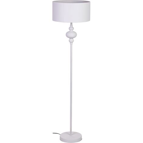 Lámpara de pie de metal blanco 40x40x154h cm (1/5)