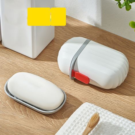 Porte-savon de voyage portable avec couvercle, idéal pour le camping, la salle de sport et la randonnée. Parfait pour les voyages, le camping et la randonnée. (1/5)