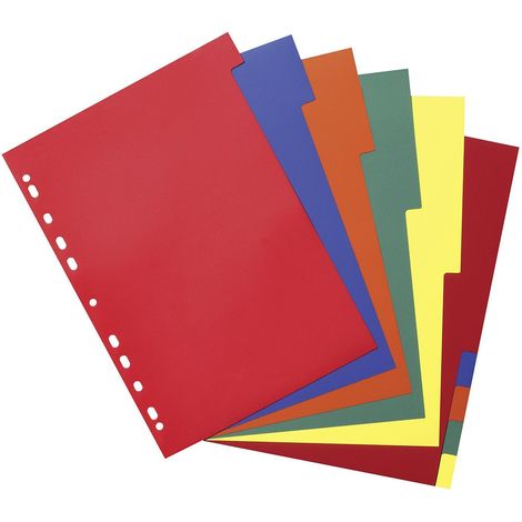 Register A4 PP 10tlg farb.sort