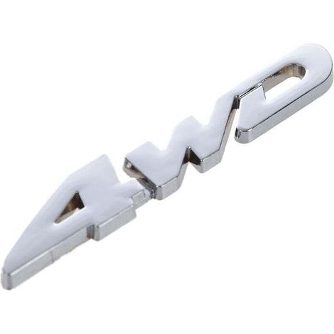 Autocollant Chromé 4x4 pour Voiture Déplacement Badge Logo Émblème- (1/4)