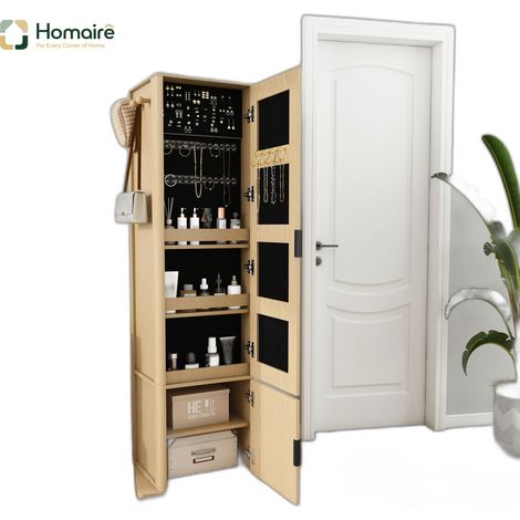 Colonnes de rangement naturel en naturel 50 x 50 x 170 cm HOMAIRE (1/5)