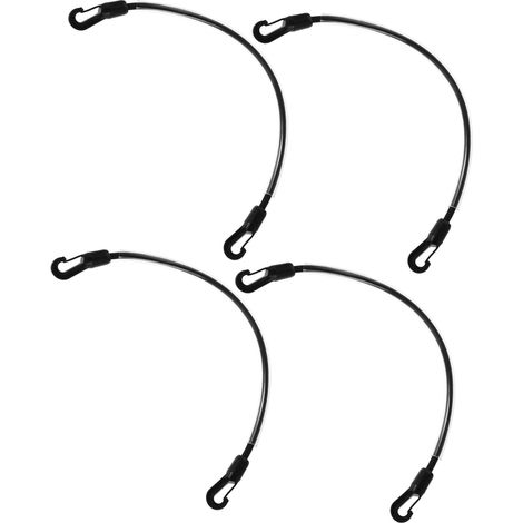 4pièces Sangles De Rechange Extensibles Pour Couvertures De Chevaux Kit De Réparation Avec Double Clip Pour Jambes Accessoires Pour Animaux (1/5)