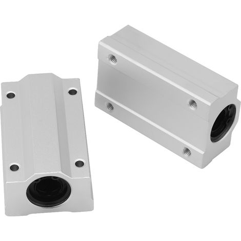 Lot de 2 blocs de glissement à billes en aluminium SCS12LUU de 12 mm pour mouvement linéaire CNC (1/5)