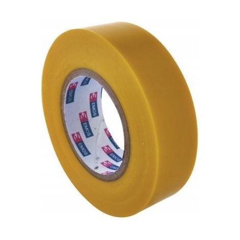 Nastro isolante in PVC, 20 m, 19 mm/0,13 mm, giallo, 10 pezzi (1/3)