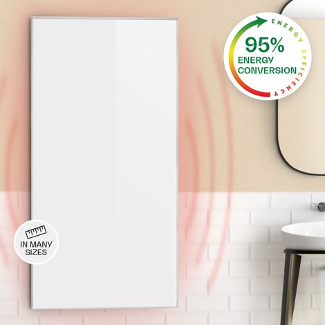 Wonderwall 72 Infrared Heater 60x120cm 720W Weekly Timer IP24 White