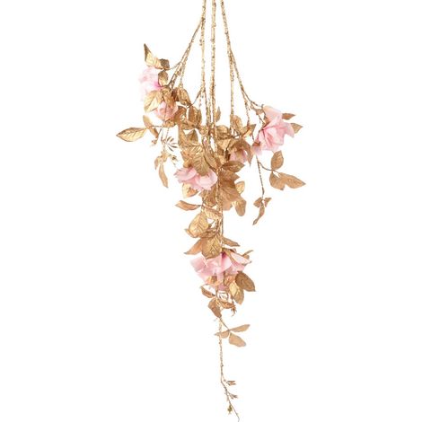 Ramo decorativo color Oro e rosa per decorazioni e composizioni di fiori h 150 cm (1/4)