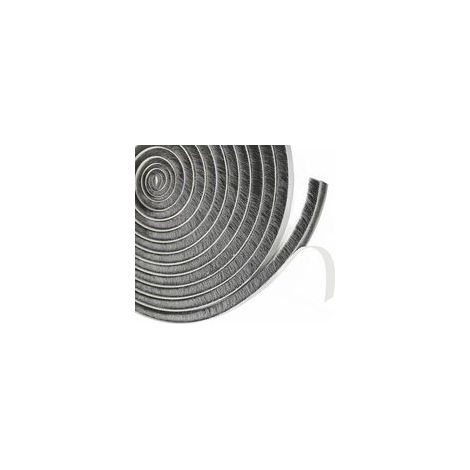 Joint brosse porte coulissante,9 mm(B) x 9 mm(D) x6M(L) Joint Fenetrepour Lsolation Phonique Porte,volet isolant