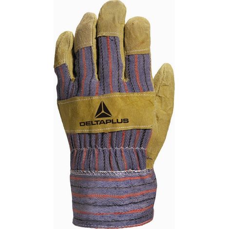 HANDSCHUH DELTA PLUS DOCKER CROUTE BOVIN TOILE GRÖSSE 10 -DC10310 T10  T10
