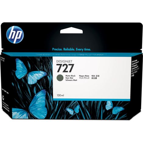 HP 727 130-ml Matte Black DesignJet Ink Cartridge cartouche d'encre 1 pièce(s) Original Noir mat