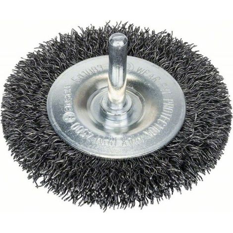 Bosch Accessories Scheibenbürste, gewellt, 75 mm, 0,3 mm, 8 mm, 4500 U/min Schaft-Ø 6 mm 2608622007 (1/4)