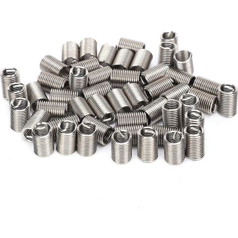 50-teiliges Set mit Gewindeeinsätzen, Buchsen, Schrauben, Schutzspiralen und Reparaturmuttern M10 x 1,5/2,5D