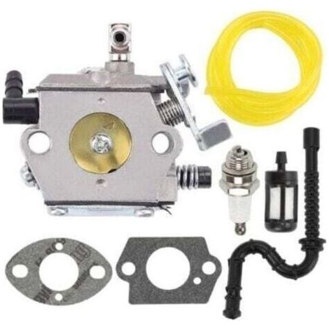 Kit de carburateur pour tronçonneuse Stihl 028 028AV 028, kit de réparation, bougies d'allumage, durites d'essence et pièces détachées. (1/4)