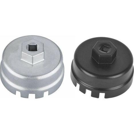 2 PCS Clé de Couvercle de Filtre à Huile 64.5mm / 14 Coin Pour Toyota, Lexus, Camry, RAV4, Hanlanda et Autres Véhicules (1/5)