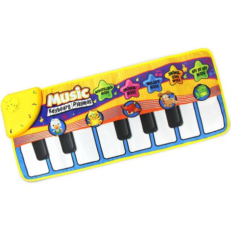 Tapis musical pour bébé, clavier de piano, tapis de sol musical anglais pour l'éveil des tout-petits (1/5)